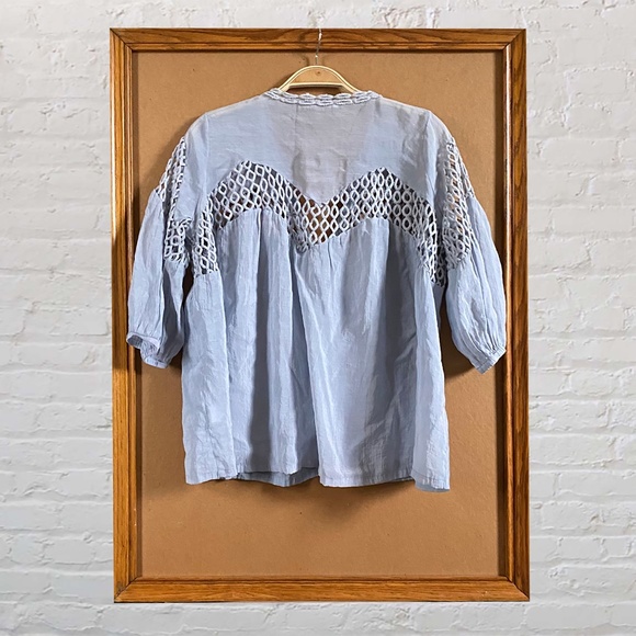 Ellison Blue Size Large Top - Picture 2 of 9